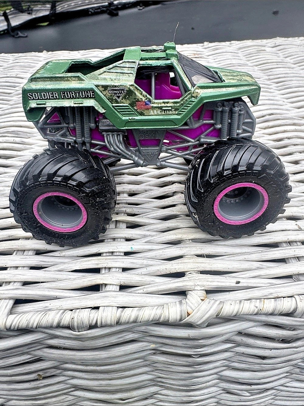 Monster Jam Soldier Fortune Green & Purple Monster Truck Toy
